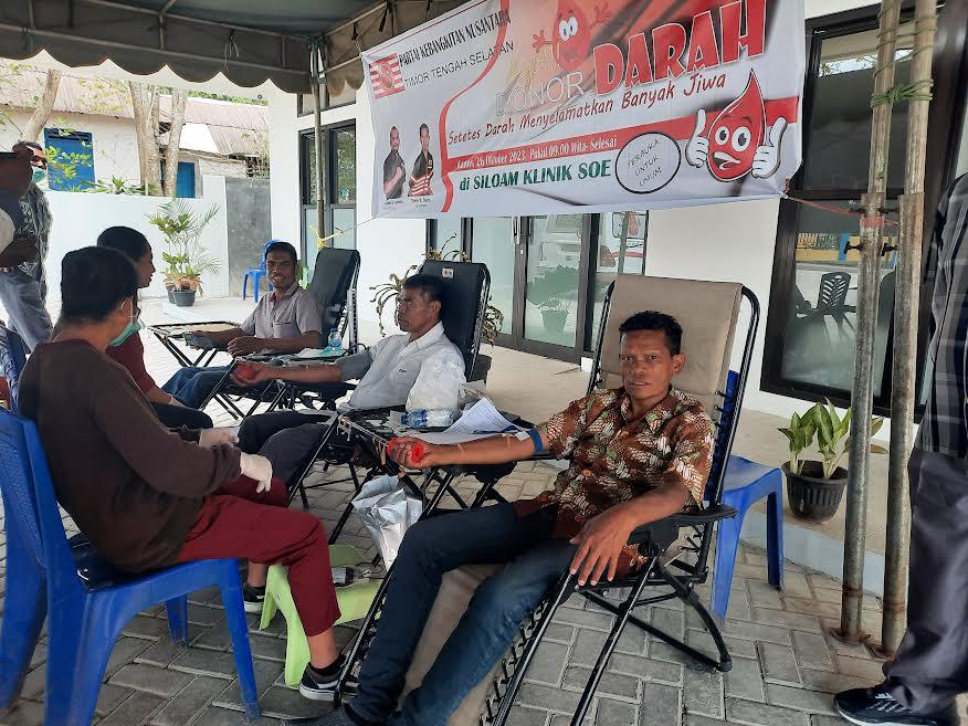 Gelar Bakti Sosial Donor Darah, PKN Target 50 Kantong Darah bagi Warga Timor Tengah Selatan