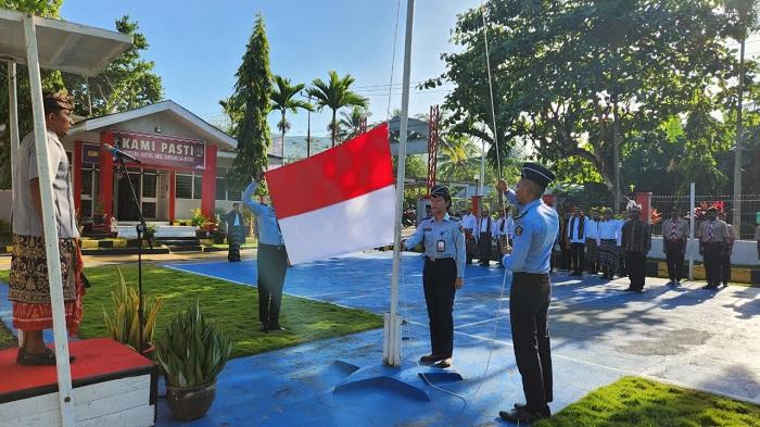 Momentum Refleksi Diri, Pegawai dan Warga Binaan Lapas Kalabahi Peringati Hari Lahir Pancasila