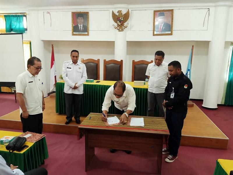 Pemda TTU, KPU dan Bawaslu Tanda Tangan NPHD Pilkada Tahun 2024