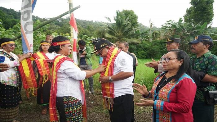 Gema Patas 1 Juta Patok Batas Dicanangkan di Golo Tolang, Bupati Agas Harap Minimalisir Konflik
