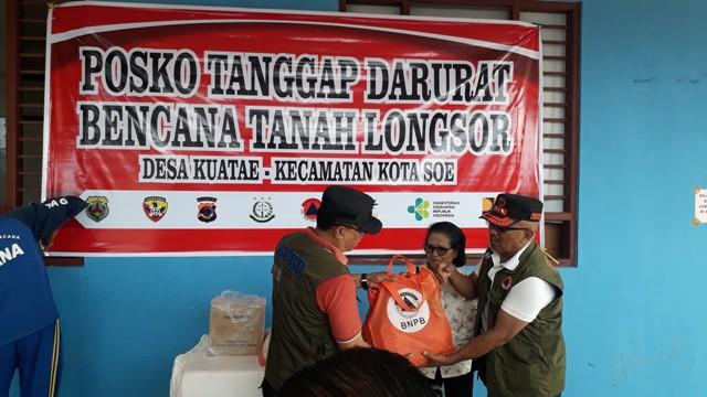 Kepala BPBD Provinsi NTT Turun Langsung ke Posko Bencana Longsor di Kabupaten TTS