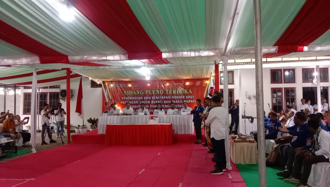 Pilkada Timor Tengah Utara, Paslon TULUS Dapat Nomor Urut 4 Calon Bupati dan Wakil Bupati