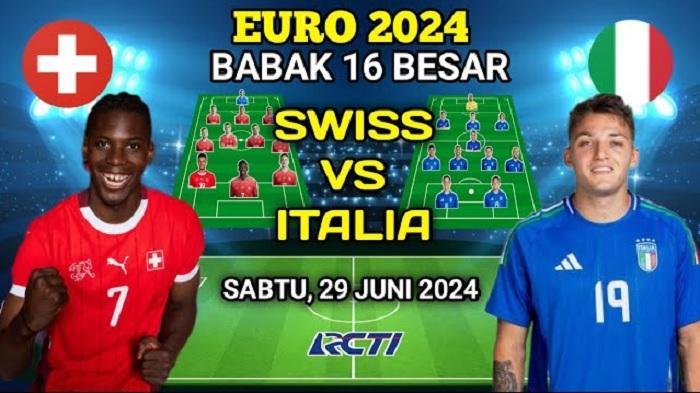 Prediksi Swiss vs Italia di 16 Besar Euro 2024, Silvan Widmer dan Riccardo Calafiori Bakal Absen