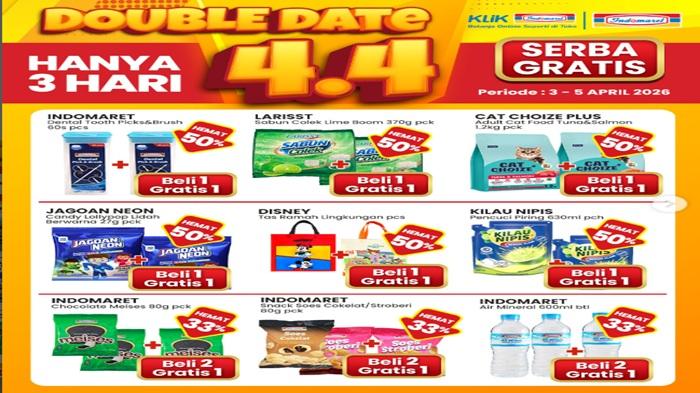 3 Promo Indomaret Berakhir Hari Ini, Serbu Double Date, Promo 4 Hari dan Es Krim Fair