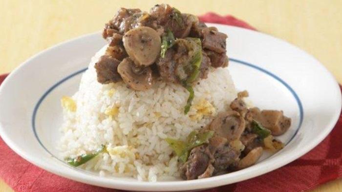 Resep Makanan, Nasi Siram Kambing Lada Hitam, Inspirasi Menu untuk Hajatan