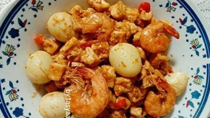 Resep Makanan, Sambal Goreng Telur Puyuh Udang, Sajian Menu di Bulan Puasa Ramadhan 2024