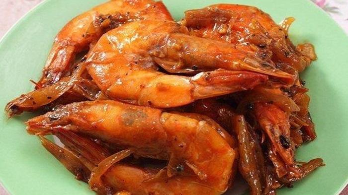 Resep Makanan, Udang Bumbu Lada Hitam yang Mudah Diolah dan Enak untuk Makan siang