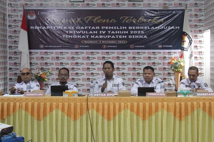 KPU Sikka Tetapkan 254.828 Pemilih Berkelanjutan