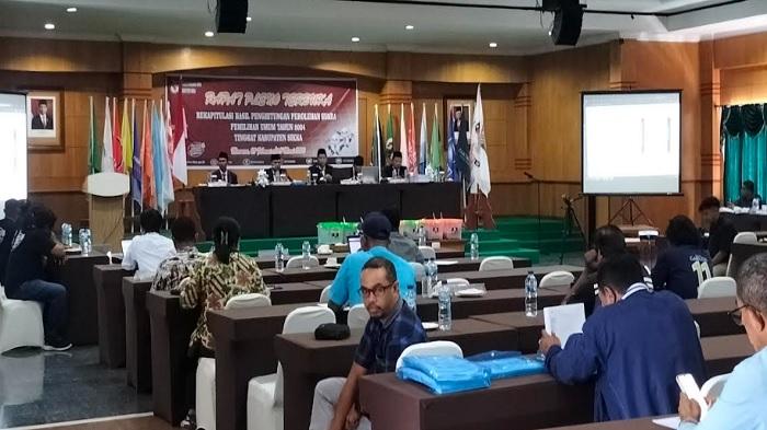 Hari Pertama Pleno Rekapitulasi Perhitungan Suara, 6 PPK di Sikka Selisih Data DPT