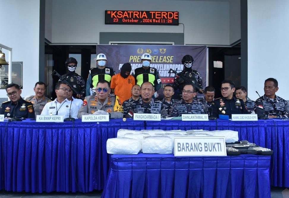 TNI AL Gagalkan Penyelundupan Narkoba Jaringan Internasional