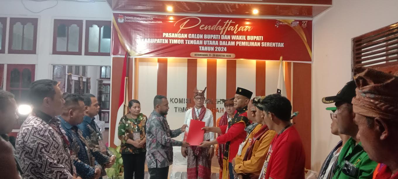 Ini Jumlah Paslon dan Partai Pengusung Pilkada Timor Tengah Utara Tahun 2024