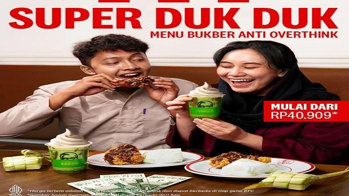 Promo KFC Sabtu 8 April, Nikmati Paket Super Duk Duk 1 atau 2 Ayam Rendang + Avocado Float Rp 40.909