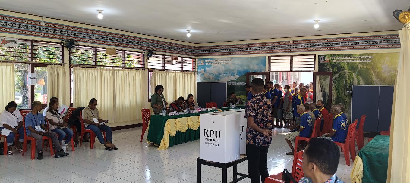 Pilkada Belu, Ratusan Warga Binaan Lapas Atambua Gunakan Hak Pilih di TPS Khusus