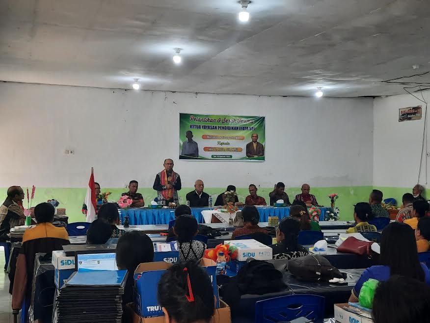 Aba L. Anie Dilantik Jadi Ketua Yayasan Pendidikan Efata Soe Timor Tengah Selatan