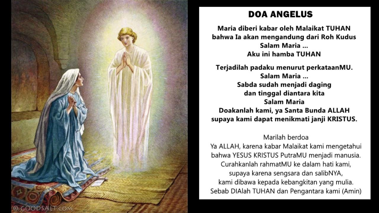 Teks Lengkap Doa Angelus atau Doa Malaikat, Doa Harian Umat Katolik