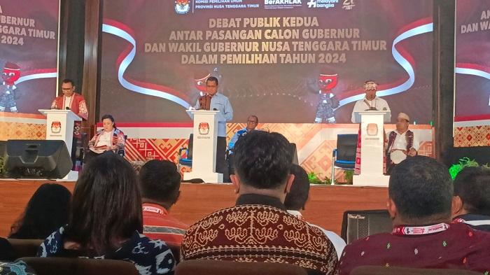 Debat Kedua Pilgub NTT, Ansy Lema Jawab Strategi Penanganan Kebencanaan di NTT