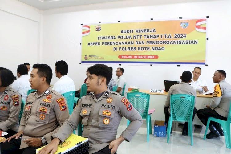 Tim Itwasda Polda NTT Sambang Polres Rote Ndao Laksanakan Wasrik Rutin Tahap I