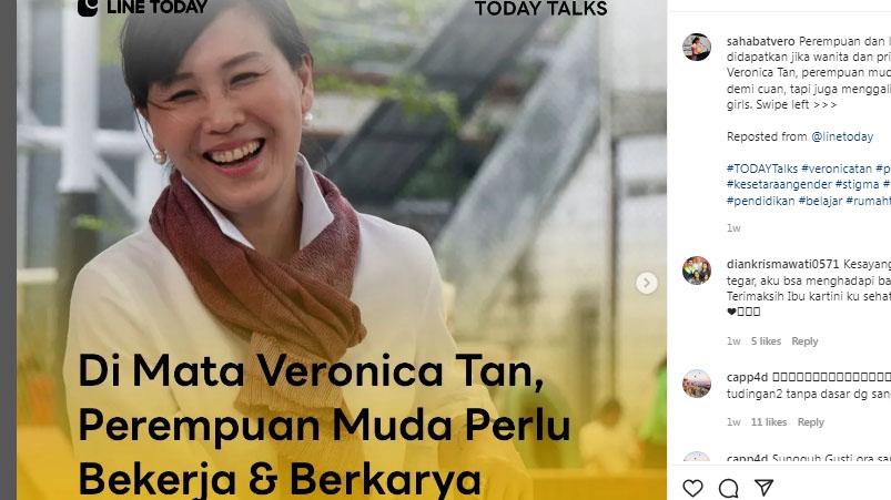Bicara Soal Perempuan Muda, Veronica Tan Dipuji Ada Juga yang Kaitkan dengan Mantan Suami, Soal Apa?