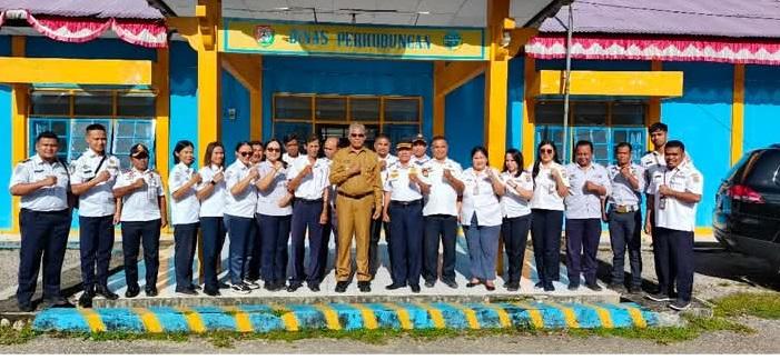 Pasca Dilantik Presiden Prabowo Subianto, Wabup Sumba Barat Sambangi Sejumlah Instansi