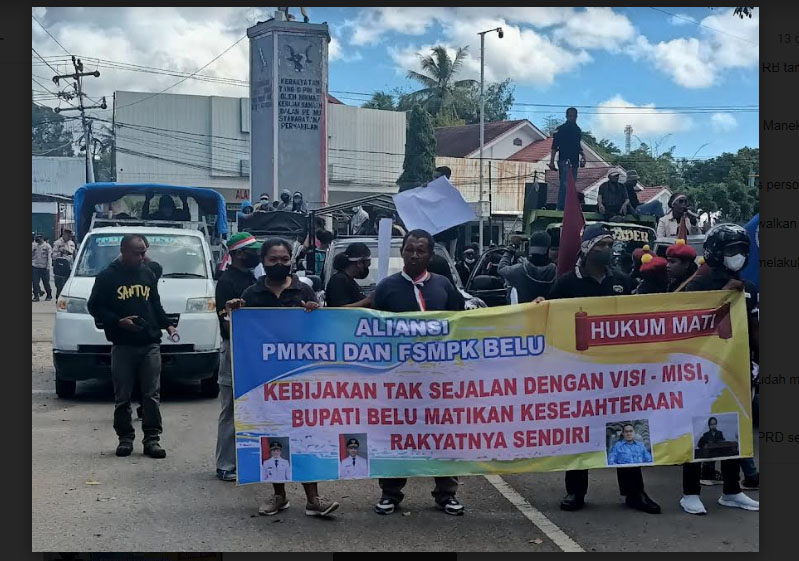 Pendemo Minta DPRD Bentuk Panitia Angket Bahas Soal Tekoda