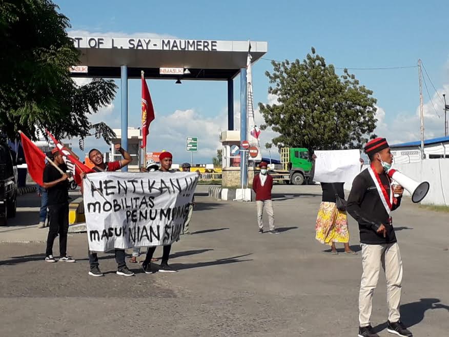 UPDATE CORONA SIKKA: Protes Kunjungan KM Lambelu ke Sikka, Aktivis Mahasiswa Digiring ke Mapolres
