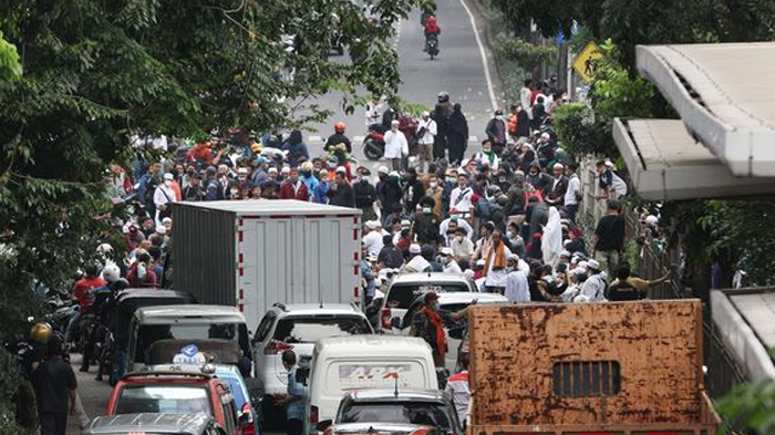 Berlanjut, Demo Desak Rizieq Shihab Bebas dalam Perkara Swab Test RS Ummi Bogor