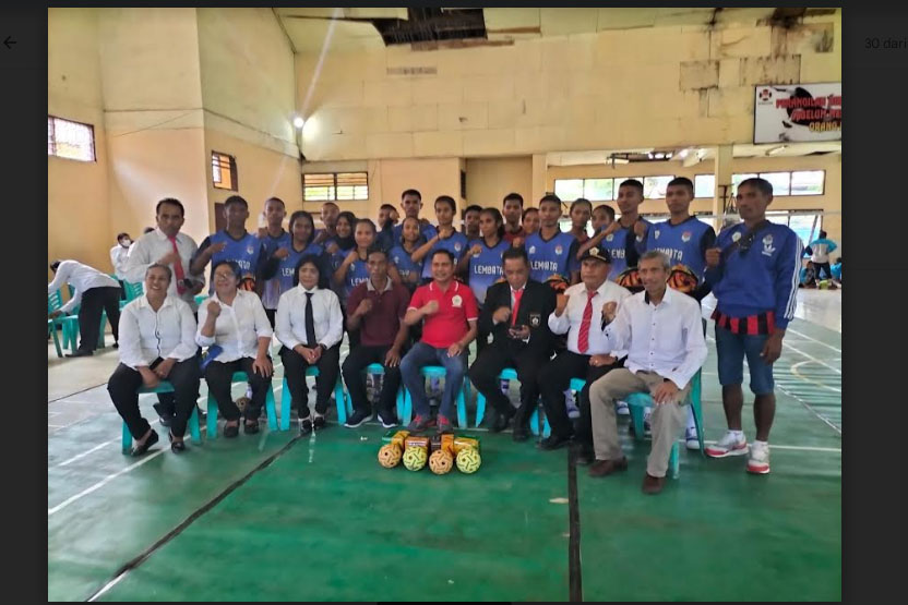 Porprov NTT 2022, Tim Putra Sepak Takraw Lembata Cukur Kabupaten Kupang 2 Set