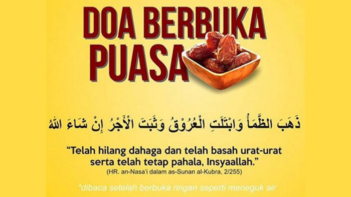 BUKA PUASA Sesuai Sunnah Nabi Muhammad SAW, Lengkap Doa Berbuka Puasa & Jam Buka Puasa se Indonesia