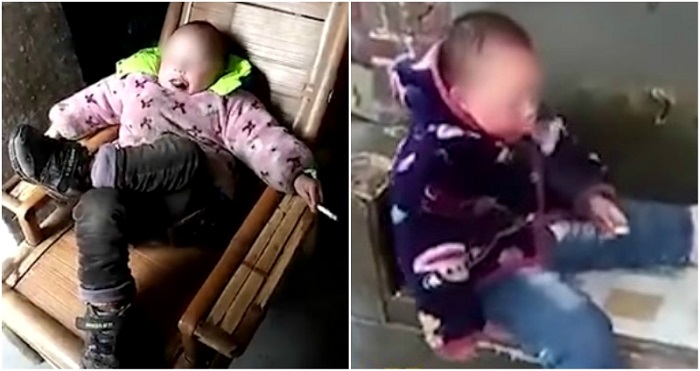 Miris, Bocah 4 Tahun Jadi Viral karena Pandai Merokok Layaknya Orang Dewasa, Begini Reaksi Netizen