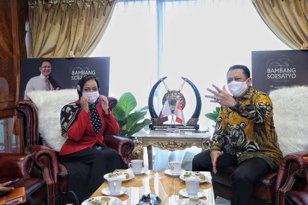 Bertemu Dubes Qatar, Bamsoet Minta Investasi Qatar Ditingkatkan, Dukung Pembentukan Majelis Syuro