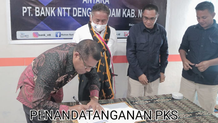 Bank NTT Cabang Bajawa Teken PKS dengan PDAM Ngada