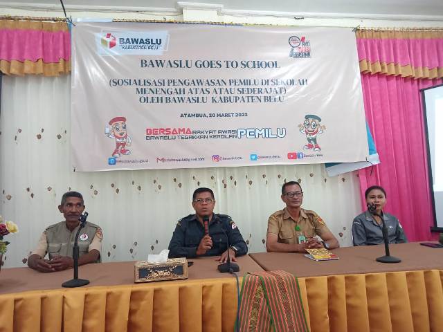NTT Memilih, Sasar Pemilih Pemula, Bawaslu Belu Go To School