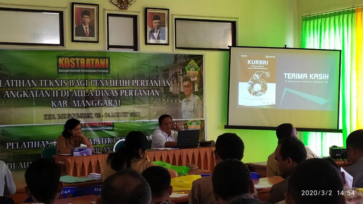 Dukung Program Menteri Pertanian, BBPP Kupang Gandeng BRI Unit Ahmad Yani Manggarai Sosialisasi KUR