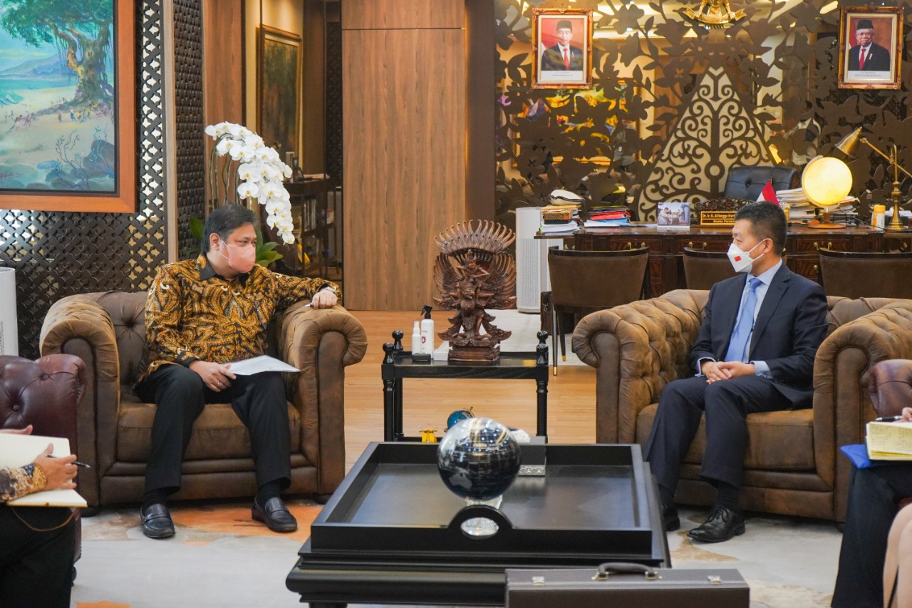 Bertemu Dubes Tiongkok, Menko Airlangga Sambut Baik Dukungan Dalam Presidensi G20