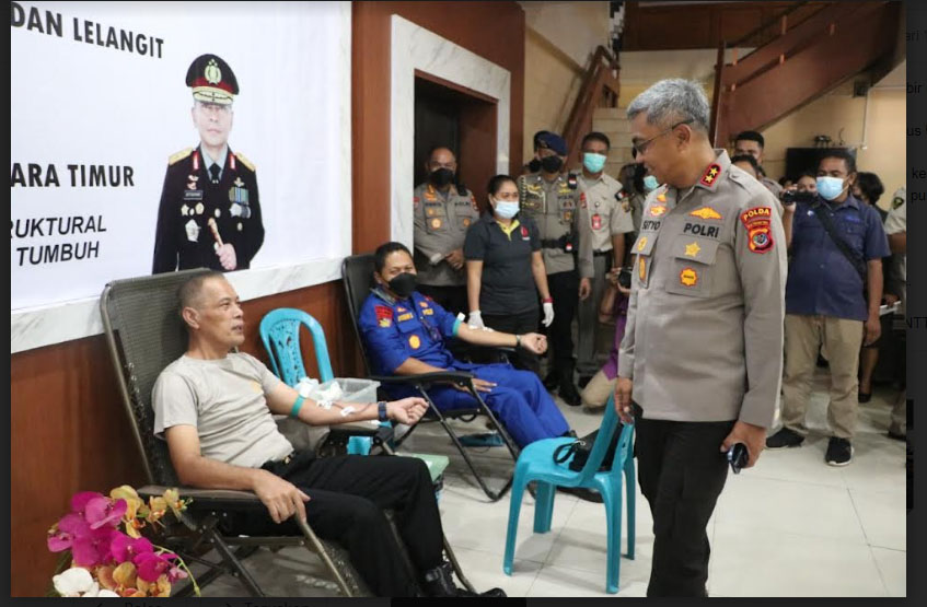 Bhakti Kesehatan Polda NTT Targetkan 500 Kantong Darah