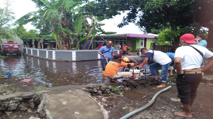 BPBD Ende Turun ke Lokasi Banjir dan Kebakaran