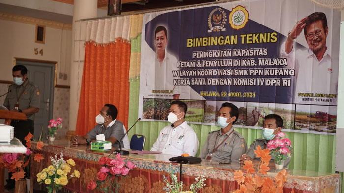 BPPSDMP Kementerian Pertanian dan Komisi IV DPR RI Gelar Bimtek Petani dan Penyuluh di Malaka