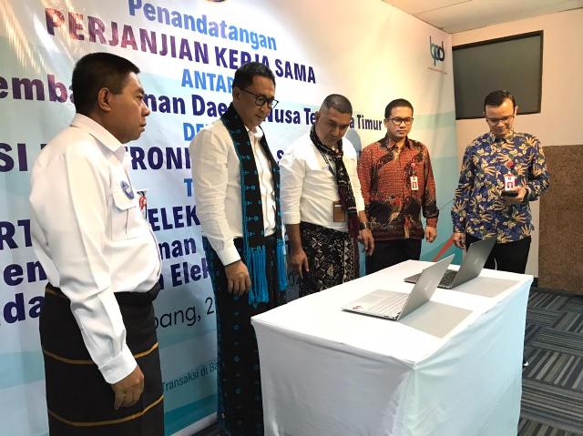 BPD NTT Tanda Tangan PKS Dengan BSRE BSSN