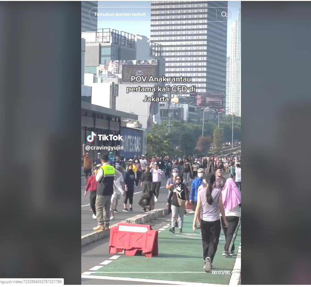 Video Viral TikTok, Car Free Day Jakarta Minggu Adem, di Kupang Hari Sabtu Dijejali Kuliner NTT