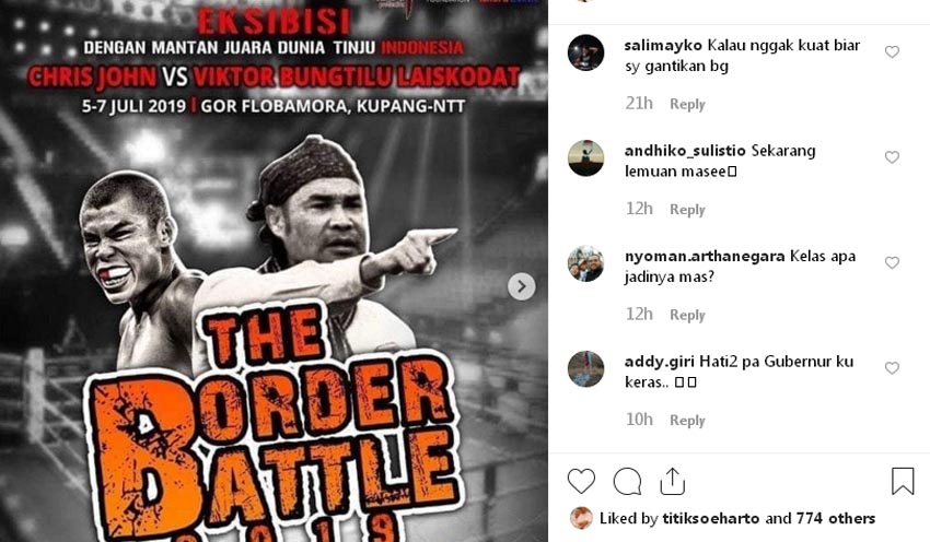 Lawan Gubernur Viktor Laiskodat di Border Battle 2019, Ini Prestasi Mentereng Chris John