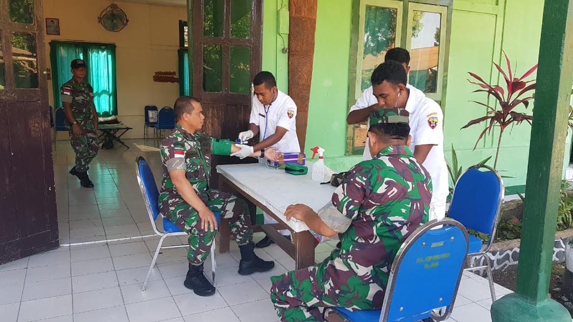 Kodim Belu Donor Darah Persiapan Penanganan Pandemi Covid-19