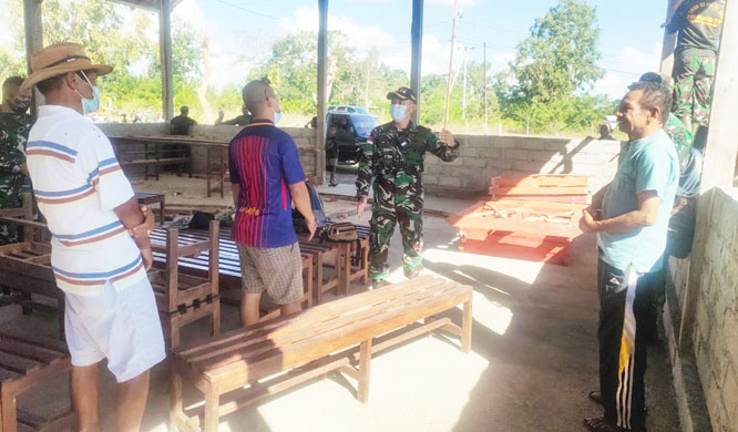 Dandim 1618/TTU Tinjau Langsung Progres Perbaikan Rumah Ibadah