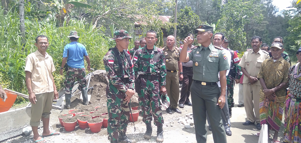 TMMD Kodim 1618/TTU, Danrem 161/Wira Sakti Gelorakan Semangat Gotong Royong