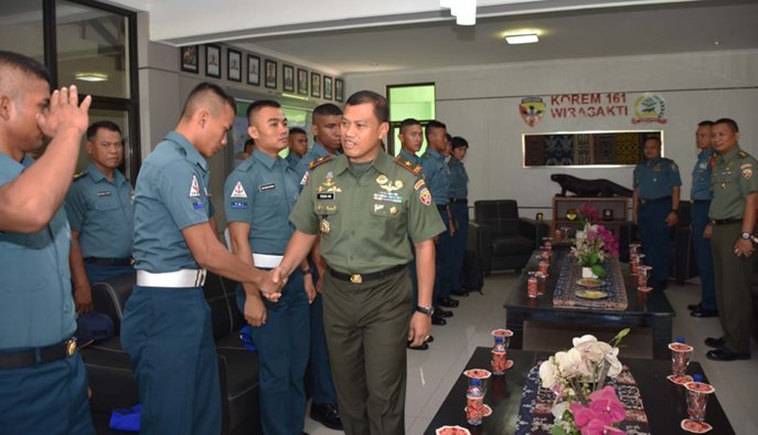 Danrem Terima Kunjungan Satgas Pelayaran Gabungan Wira Jala Yudha VIII/2018