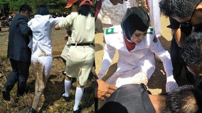 Demi Merah Putih, Kaki Tertusuk Paku 7Cm, Paskibraka Pembawa Baki Tahan Sakit hingga Upacara Selesai