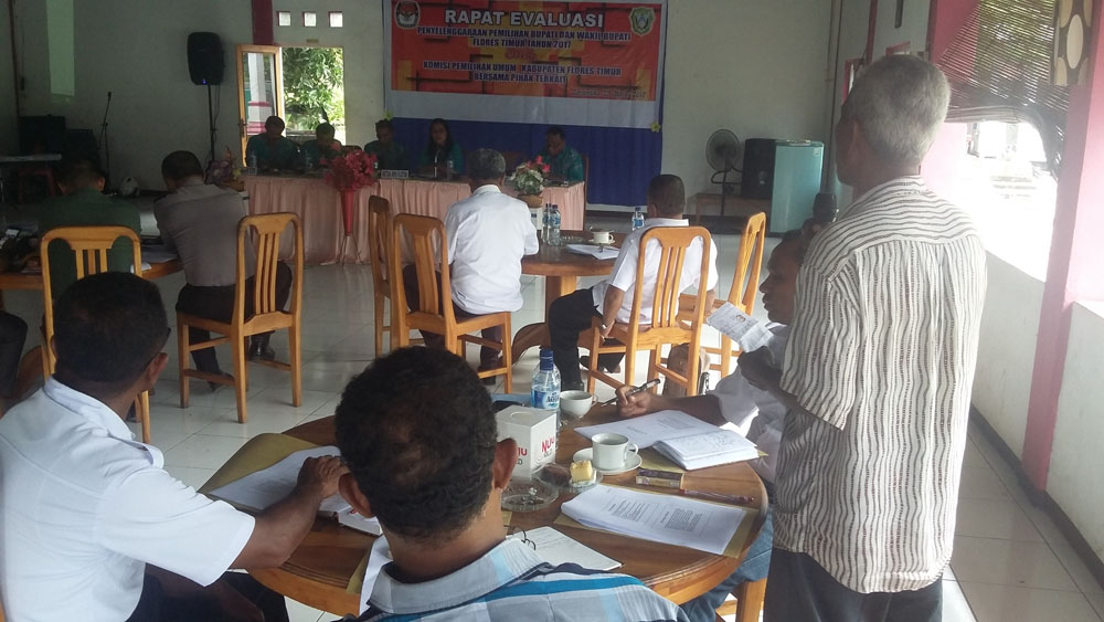 KPUD Flores Timur Evaluasi Penyelenggaraan Pilkada 2017