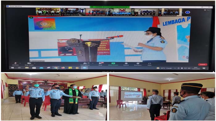 Ferdinandus dan Yano CPNS Lapas Kelas II B Ende Dilantik