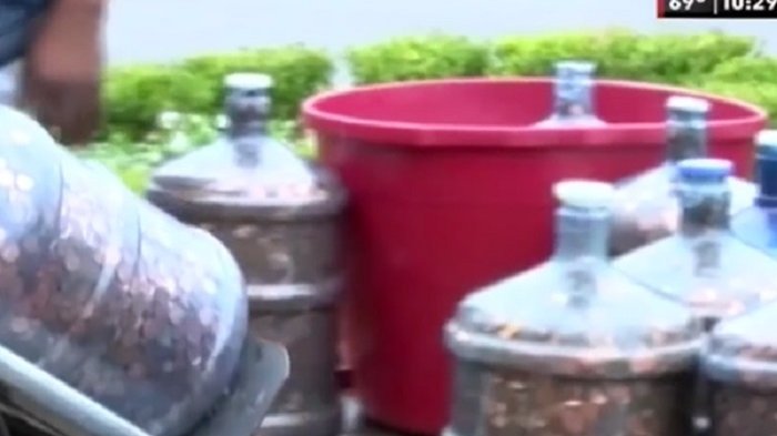 WOU, Pria ini Menabung Uang Logam selama 45 Tahun, Setelah Dihitung Ternyata Jumlahnya Fantastis!