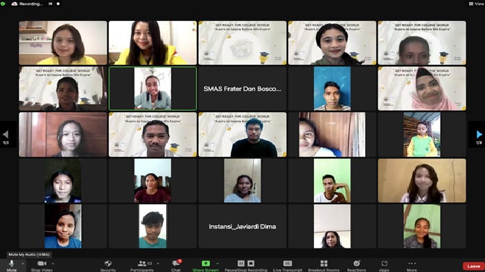 Gama Cendana UGM Bersama Flotista UI adakan Webminar Kolaborasi untuk siswa-siswi SMA di NTT