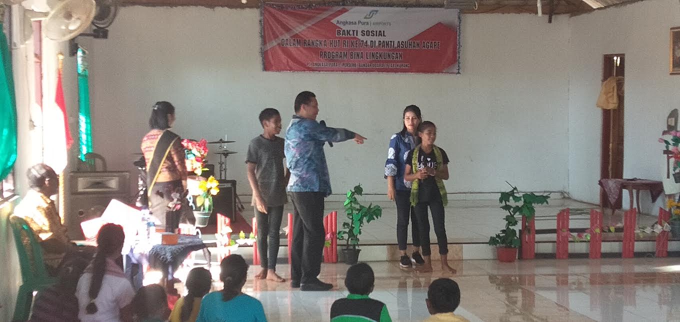 PT. Angkasa Pura I Bandara El Tari Kupang Berbagi Kebahagiaan dengan Anak-anak Panti Asuhan Agape